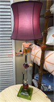 Multicolored modern table lamp (small room)