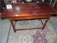 Vintage Wood Hall Table 24x48x28