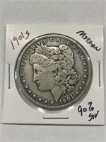 key date 1901-S Morgan silver dollar