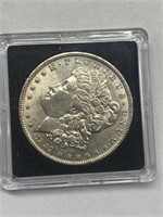 1889 Morgan silver dollar AU cond.