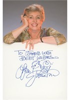 Lynn Johnston signed note