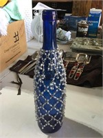 Blue decorative bottle