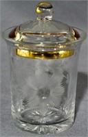 Crystal Jar with lid 5"