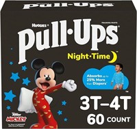 Huggies Night Time PUll Ups 3-4T 60CT