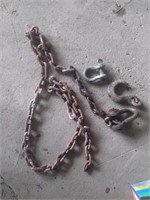 Chain 2 clevis b& large hook