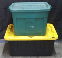 Lot of 2 Totes with Lids
