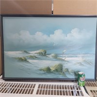 Beach Dunes, Seagulls  and Ocean painting on