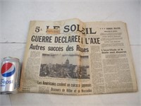 WW2: Journal Le Soleil du 11 décembre 1941
