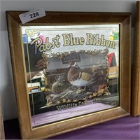 Pabst Blue Ribbon 1990 wood ducks mirror