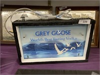 Grey Goose double-sided lighted sign