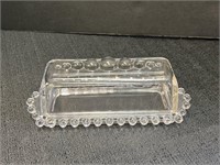 Candlewick covered butter dish
