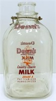 * Large Dean's Milk Glass Gallon Bottle
