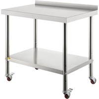 Vevor24x30x32 inStainless Steel Work Table With