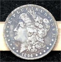 1896-O Morgan Silver Dollar, F