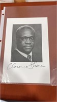 6” x 9”  signed photo of Clarence Thomas