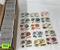 NFL vending machine stickers approx.  20sets