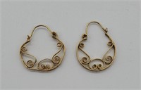 14k Yellow Gold Earrings 1.46g