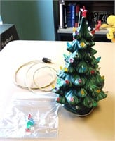 Ceramic Christmas Tree with Light Base