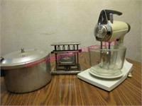 old sunbeam mixer -old toaster -mirro pressure