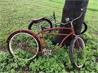 VINTAGE RED BIKE WITH FENDERS