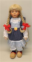 1987 Steiff Babette Milkmaid 20 Inch (Hat Included