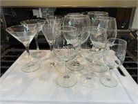 Branded Wine, Martini Glasses, Michigan