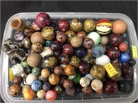 Assorted Clay & Agate Swirl Marbles