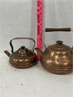 Vintage Copper Tea Kettles