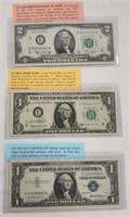 Lot (3) of Collectable Notes