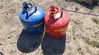 Pair gas cans