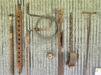 Barn Lot of Metal Tools