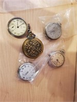 5 ASSORTED POCKET WATCHES