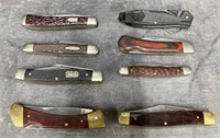 (J) Lot of 8 Pocket Knifes: Craftsman & Sears