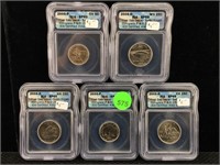Cased and Graded US Coins