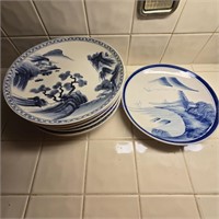 7 Oriental Plates