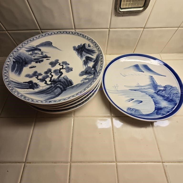 7 Oriental Plates