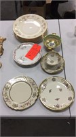 Assort. Gold trim china