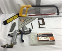 F10) ASSORTED TOOLS, INCLUDES POPCORN CEILING