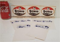 Lot d'étiquettes de Brownie Root Beer & Morton