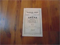 1931-32 Hamiltom Hockey Program - The Arena