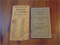 Hamilton Tiger VS Regina 1932 Dominion Rugby Final