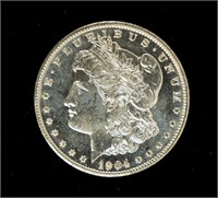 Coin 1904-O Morgan Silver Dollar-BU DMPL
