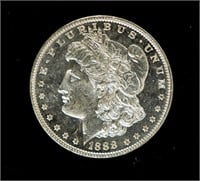 Coin 1888(P) Morgan Silver Dollar-BU DMPL