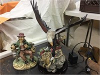 Lighted eagle figurine and