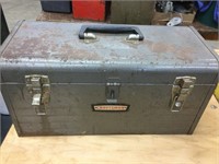 Two metal toolboxes