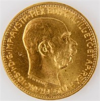 Coin 1915 Austria 20 Coronas Gold Coin