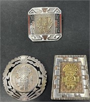 Three Sterling Pins