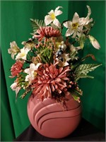 Faux Floral Arrangement in Vase