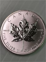 2011 Canadian Maple Leaf 9999silver 1oz Argent