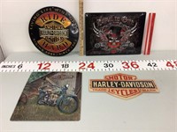 Harley Davidson metal wall art